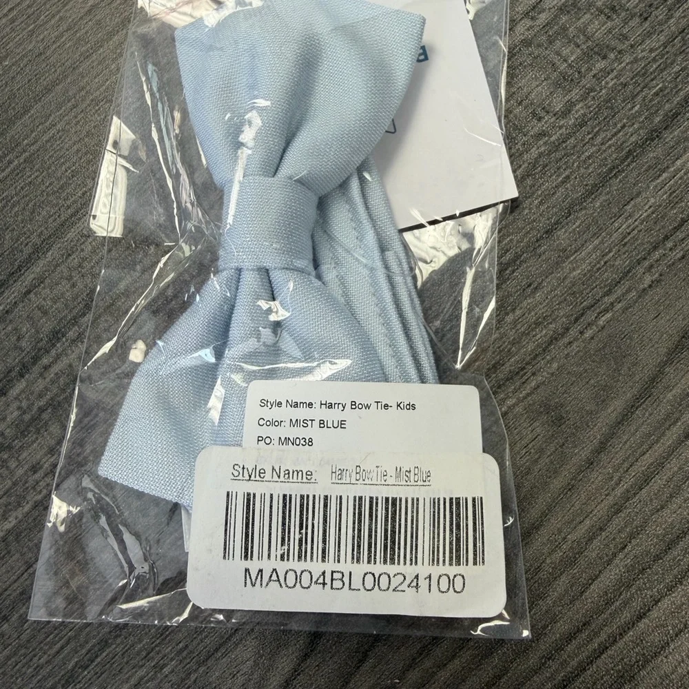 Birdy Grey Kids Pale Blue Bow Tie